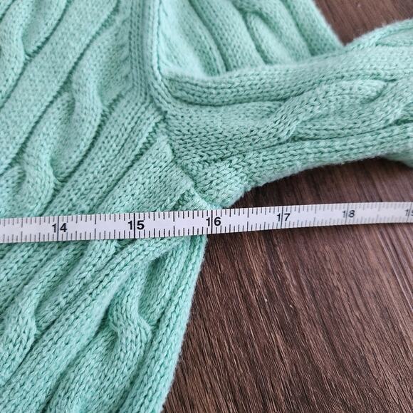 Sies Marjan Cable Knit Twist Sweater‎ Mint Green S Cozycore Designer - Picture 6 of 7